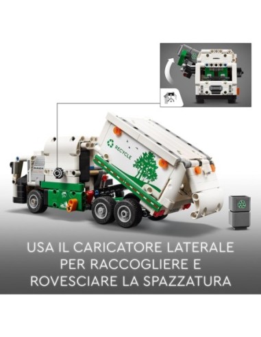 GIOCATTOLO PUBBLICIZZATO: vendita online TECHNIC 42167 CAMION DELLA SPAZZATURA MACK in offerta