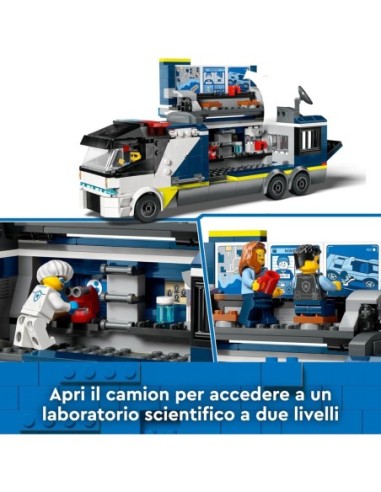 GIOCATTOLO PUBBLICIZZATO: vendita online CITY 60418 CAMION LABORATORIO MOBILE DELLA POLIZIA in offerta