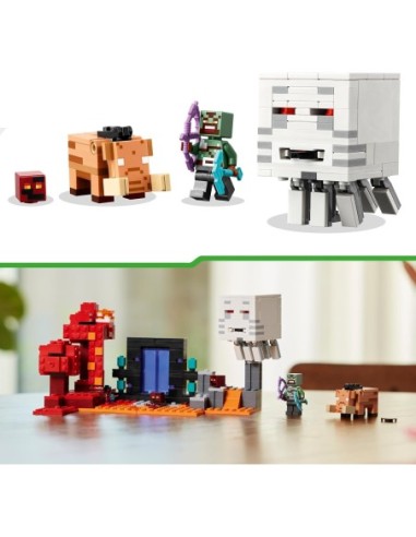 GIOCATTOLO PUBBLICIZZATO: vendita online MINECRAFT 21255 AGGUATO NEL PORTALE DEL NETHER in offerta