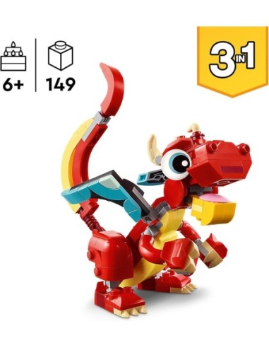 GIOCATTOLO PUBBLICIZZATO: vendita online CREATOR 31145 DRAGO ROSSO in offerta