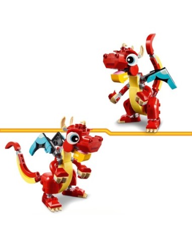 GIOCATTOLO PUBBLICIZZATO: vendita online CREATOR 31145 DRAGO ROSSO in offerta
