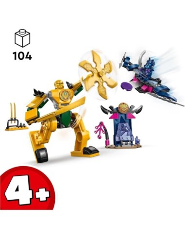 GIOCATTOLO PUBBLICIZZATO: vendita online NINJAGO 71804 MECH DA BATTAGLIA DI ARIN in offerta