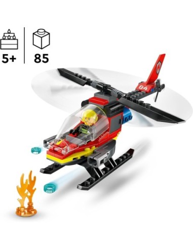 GIOCATTOLO PUBBLICIZZATO: vendita online Lego city elicottero dei pompieri 60411 in offerta