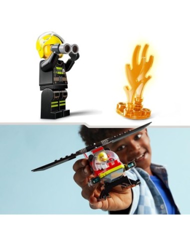 GIOCATTOLO PUBBLICIZZATO: vendita online Lego city elicottero dei pompieri 60411 in offerta