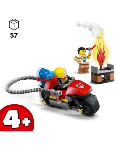 GIOCATTOLO PUBBLICIZZATO: vendita online Lego City motocicletta dei pompieri 60410 in offerta