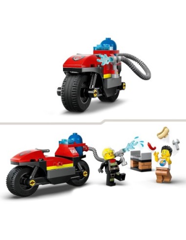 GIOCATTOLO PUBBLICIZZATO: vendita online Lego City motocicletta dei pompieri 60410 in offerta
