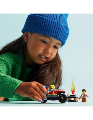 GIOCATTOLO PUBBLICIZZATO: vendita online Lego City motocicletta dei pompieri 60410 in offerta