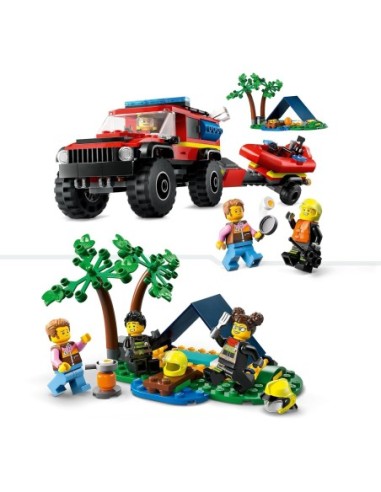 GIOCATTOLO PUBBLICIZZATO: vendita online Lego City fuoristrada anticendio e gommone di salvataggio 60412 in offerta