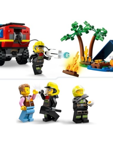 GIOCATTOLO PUBBLICIZZATO: vendita online Lego City fuoristrada anticendio e gommone di salvataggio 60412 in offerta