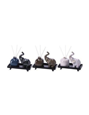 KIT DECORAZIONE 102605 ELEFANTE ASSORTITO CON VASSOIO su Shop in Casa