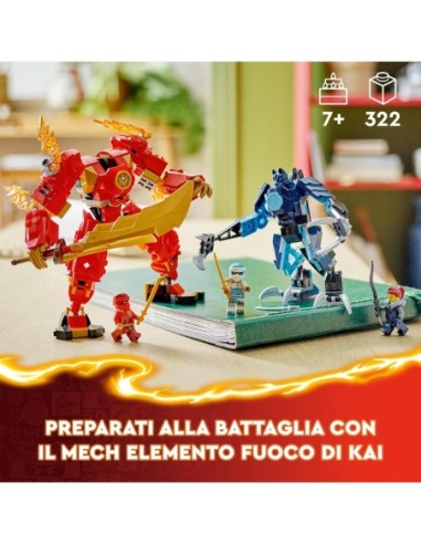 GIOCATTOLO PUBBLICIZZATO: vendita online NINJAGO 71808 MECH ELEMENTO FUOCO DI KAI in offerta