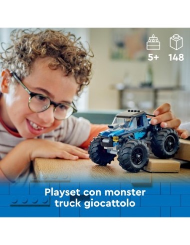 GIOCATTOLO PUBBLICIZZATO: vendita online CITY 60402 MONSTER TRUCK BLU in offerta