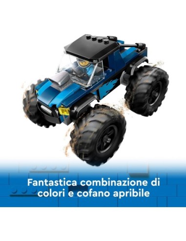 GIOCATTOLO PUBBLICIZZATO: vendita online CITY 60402 MONSTER TRUCK BLU in offerta