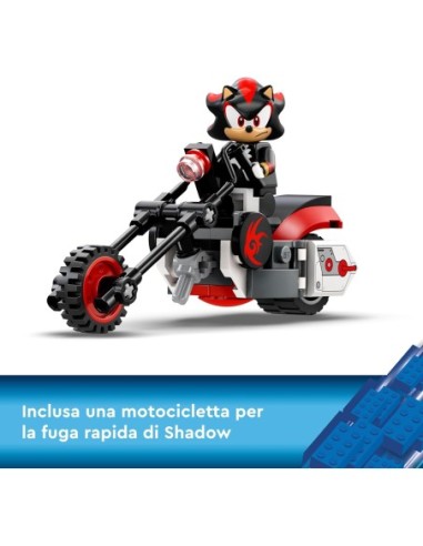 GIOCATTOLO PUBBLICIZZATO: vendita online LEGO Sonic the Hedgehog La Fuga di Shadow the Hedgehog 76995, Set Moto Giocattolo co...