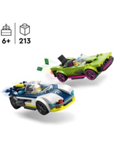 GIOCATTOLO PUBBLICIZZATO: vendita online CITY 60415 INSEGUIMENTO DELLA MACCHINA DA CORSA in offerta 2