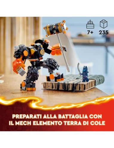 GIOCATTOLO PUBBLICIZZATO: vendita online NINJAGO 71806 MECH ELEMENTO TERRA DI COLE in offerta