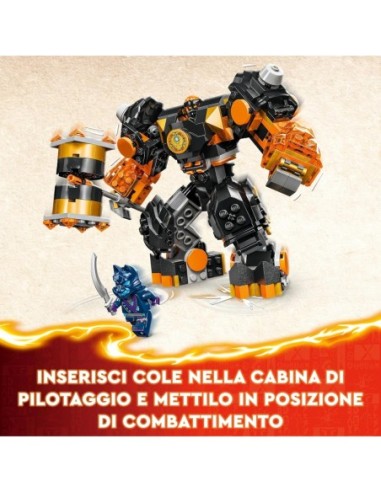 GIOCATTOLO PUBBLICIZZATO: vendita online NINJAGO 71806 MECH ELEMENTO TERRA DI COLE in offerta