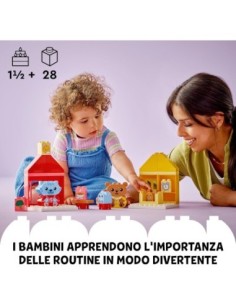 GIOCATTOLO PUBBLICIZZATO: vendita online DUPLO 10414 ATTIVITA'QUOTIDIANE MANGIARE/DORMIRE in offerta 2