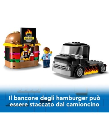 GIOCATTOLO PUBBLICIZZATO: vendita online CITY 60404 FURGONE DEGLI HAMBURGER in offerta