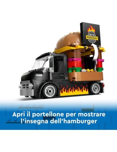 GIOCATTOLO PUBBLICIZZATO: vendita online CITY 60404 FURGONE DEGLI HAMBURGER in offerta