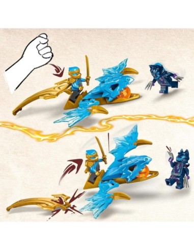 GIOCATTOLO PUBBLICIZZATO: vendita online NINJAGO 71802 ATTACCO DEL DRAGO DI NYA in offerta