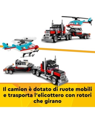 GIOCATTOLO PUBBLICIZZATO: vendita online CREATOR 31146 AUTOCARRO CON ELICOTTERO in offerta