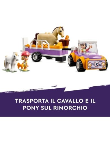 GIOCATTOLO PUBBLICIZZATO: vendita online FRIENDS 42634 RIMORCHIO CON CAVALLO E PONY in offerta