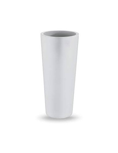 VASO FIORIERA TONDO IN RESINA H.85 CM VECA