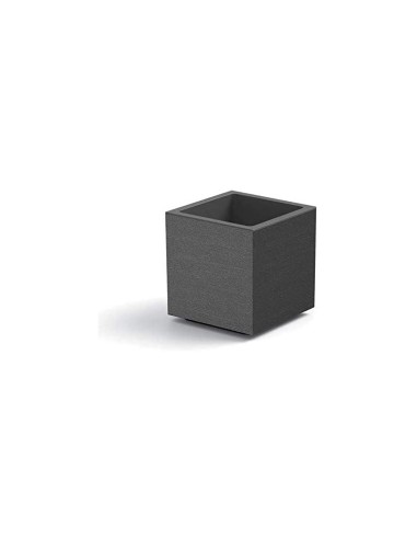 VASI E SOTTO VASI: vendita online MATHERIA VASO CUBO 40CM ANTRACITE in offerta