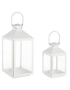 LANTERNA 0140714 2 MIS CLASSY BIANCO 23,5X22,5X53CM su Shop in Casa