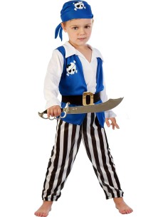 VESTITI: vendita online COSTUME 61391.3-4 PIRATA BLU CON SPADA 3/4 ANNI in offerta
