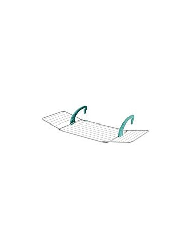 STENDI BALCONE - TERMOSIFONE: vendita online Stendibiancheria da balcone, 107x55x2,5 cm, acciaio e plastica, colore verde acq...