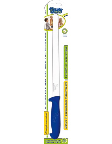 COLTELLO PER PROSCIUTTO 26 CM ACCIAIO INOX DE LUCA su Shop in Casa