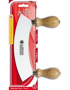 MEZZALUNA IN ACCIAIO INOX 22 CM DE LUCA su Shop in Casa