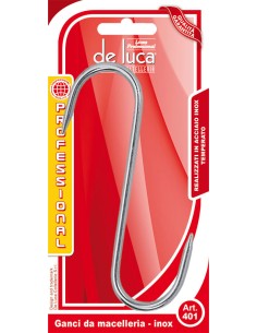 CONFEZIONE 3 PZ GANCI IN ACCIAIO INOX DE LUCA su Shop in Casa