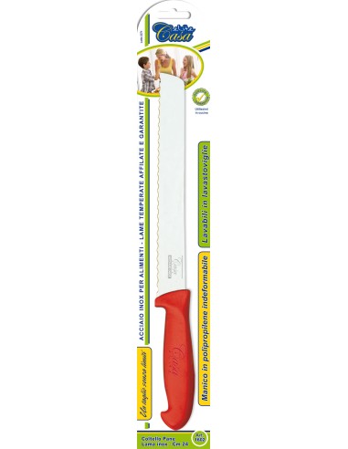 COLTELLO PER PANE 22 CM IN ACCIAIO INOX DE LUCA su Shop in Casa