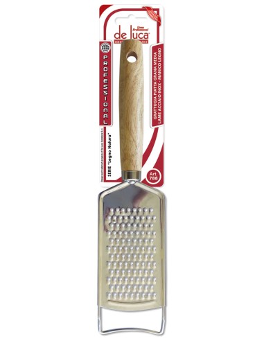 788 GRATTUGIA PIATTA INOX MANICO LEGNO su Shop in Casa