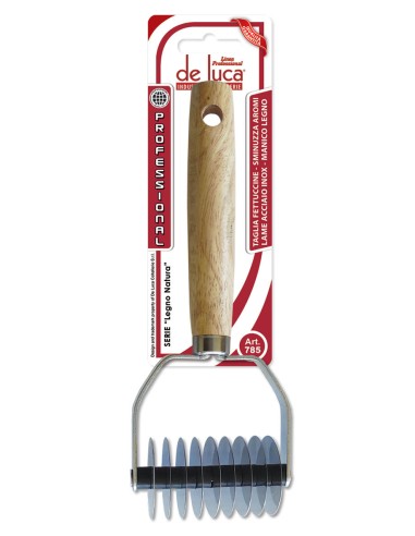 785 TAGLIA FETTUCCINE INOX MANICO LEGNO