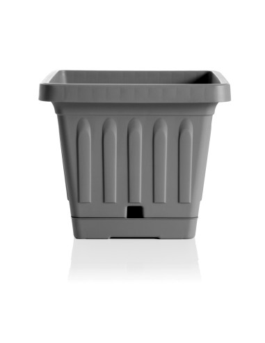 VASI E SOTTO VASI: vendita online VASO TERRA 31399 QUADRATO 20X20 GRIGIO in offerta