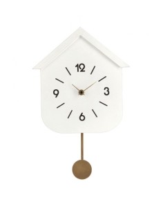 OROLOGIO PARETE 0182411 HOME BIANCO CON PENDOLO 24X37,5CM su Shop i...