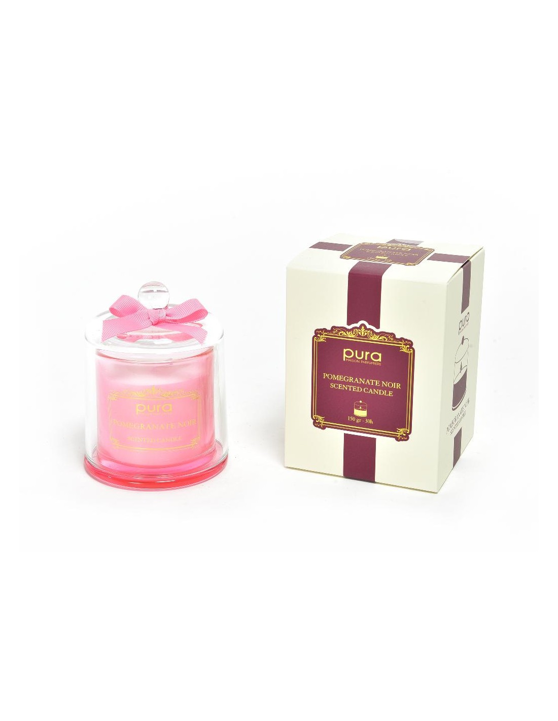 CANDELA 02870 POMEGRANATE NOIR 150GR CAMPANA VETRO su Shop in Casa