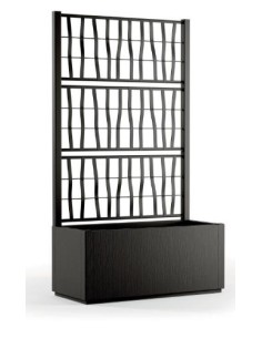 FIORIERA ETHICA 68601 80CM GRAFITE CON SPALLIERA su Shop in Casa