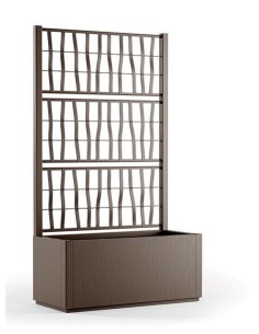 FIORIERA ETHICA 68603 80CM TORTORA CON SPALLIERA su Shop in Casa