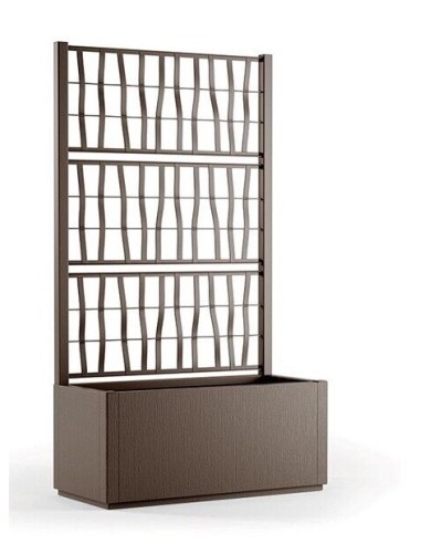 FIORIERA ETHICA 68603 80CM TORTORA CON SPALLIERA su Shop in Casa