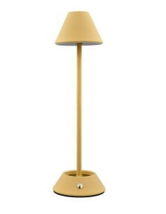 LAMPADA GIALLA CONO ALTA TOUCH METALLO su Shop in Casa