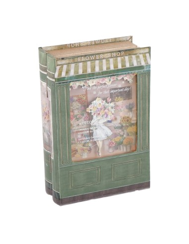 SCATOLA 137282 VERDE 28X19X7CM LEGNO CON DISPLAY su Shop in Casa