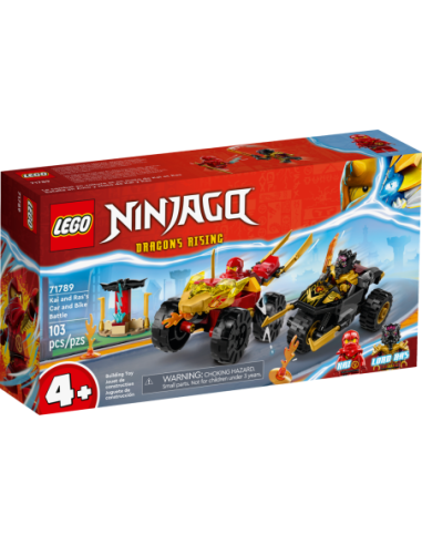 GIOCATTOLO PUBBLICIZZATO: vendita online NINJAGO 71789 BATTAGLIA SU AUTO E MOTO DI KAI E RAS in offerta
