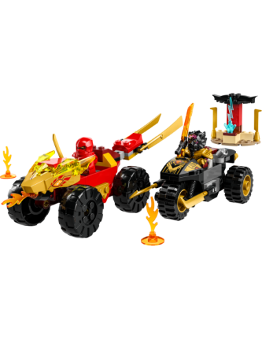 GIOCATTOLO PUBBLICIZZATO: vendita online NINJAGO 71789 BATTAGLIA SU AUTO E MOTO DI KAI E RAS in offerta
