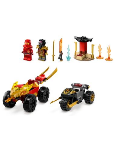 GIOCATTOLO PUBBLICIZZATO: vendita online NINJAGO 71789 BATTAGLIA SU AUTO E MOTO DI KAI E RAS in offerta