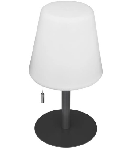 LAMPADA TAVOLO 202608 GRIGIO 30CM POLIPROPILENE/METALLO